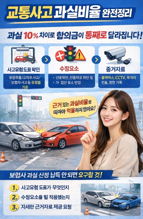 교통사고 과실비율 - 완벽 정리(놓치면 후회!)