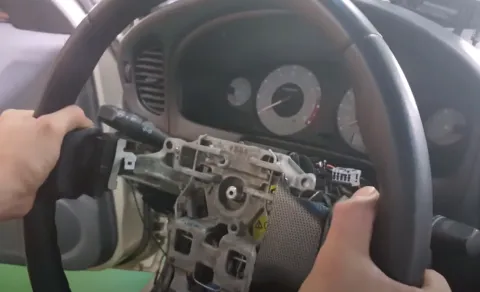 핸들 중앙 0점 맞추는 과정