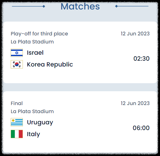 FIFA U-20 월드컵 아르헨티나 2023한국축구일정.대한민국vs이스라엘.3,4위전