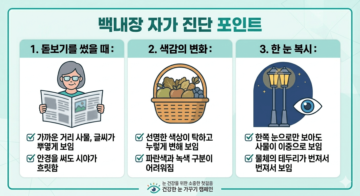 백내장 초기 증상