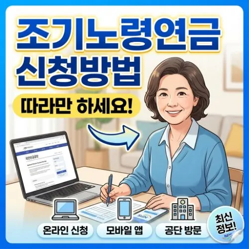 조기노령연금 신청방법 ❘ 은퇴 후 소득 공백기를 채우는 가장 확실한 전략