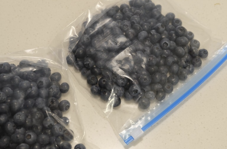 냉동 블루베리 보관 이미지