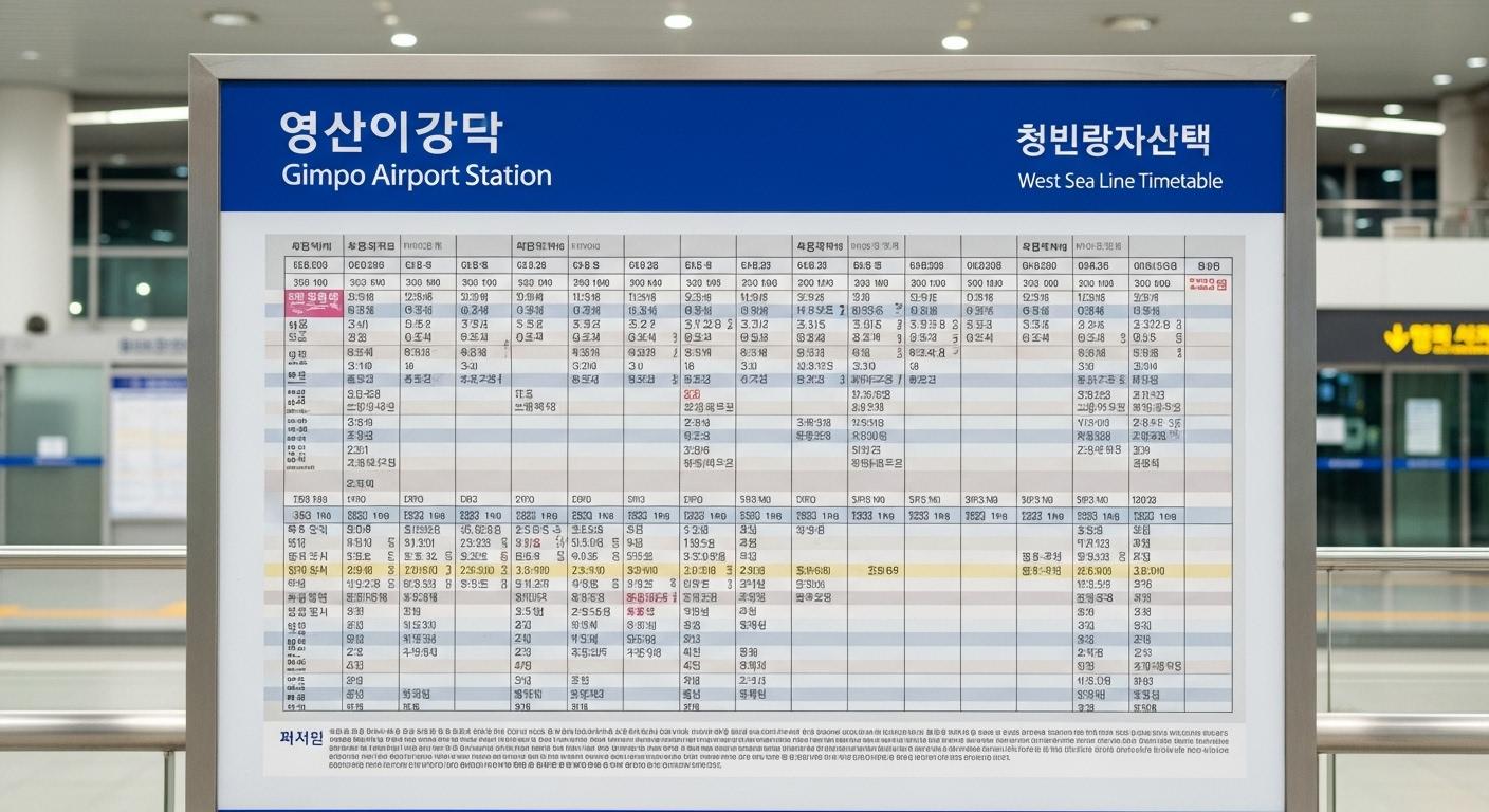 김포공항역 서해선 시간표