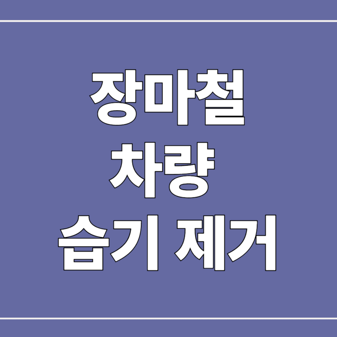 차량 습기 제거