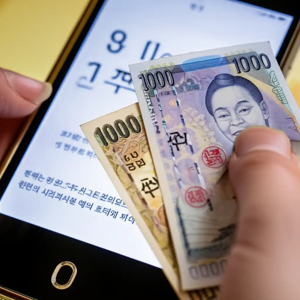 일본 엔화 환전 성공을 위한 환전 신청 시작 화면