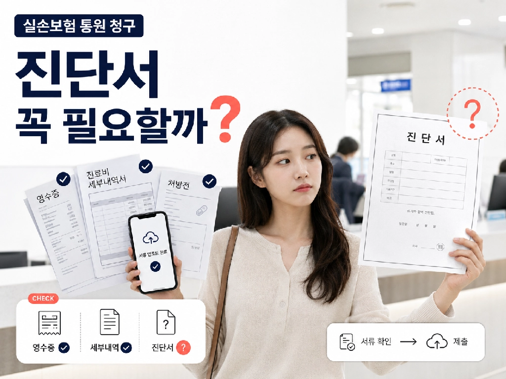 실손보험 통원 청구할 때 진단서가 꼭 필요할까?