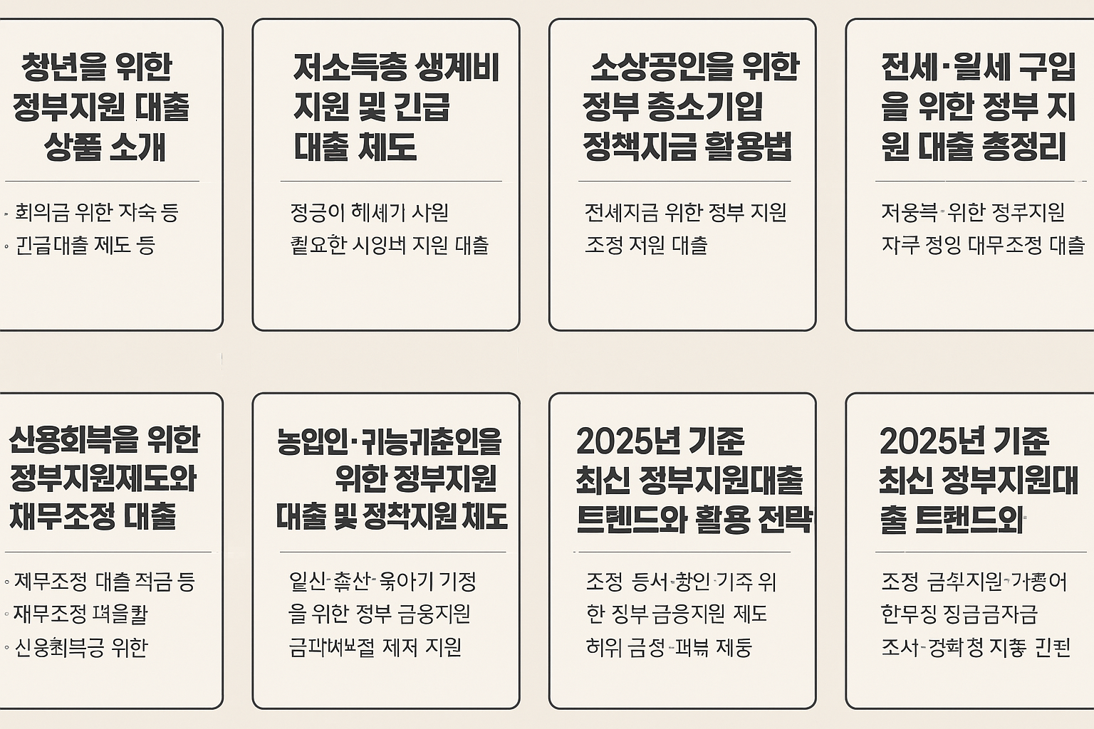 2024 정부지원대출 트렌드