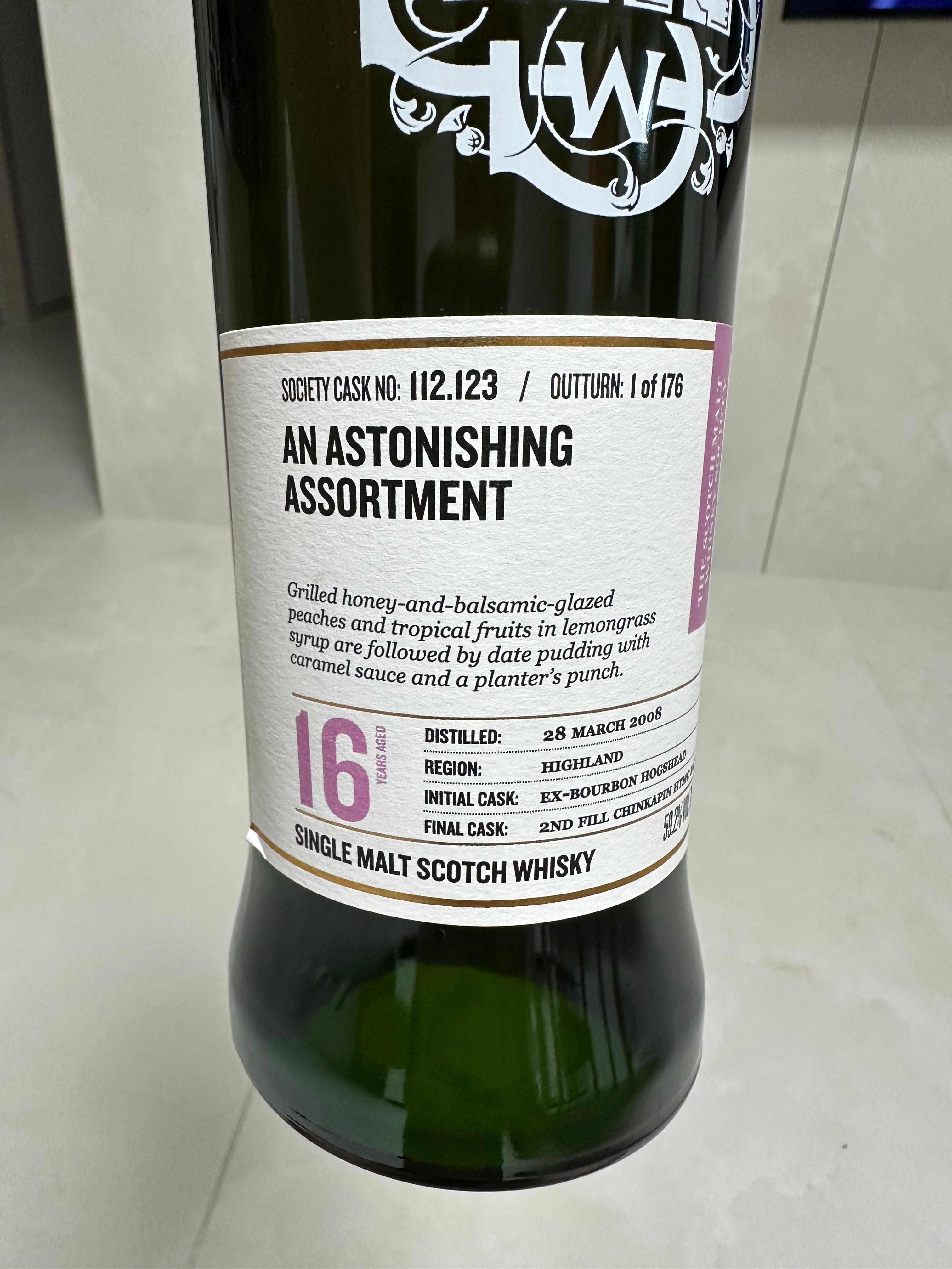 SMWS 112.123 'AN ASTONISHING ASSORTMENT'