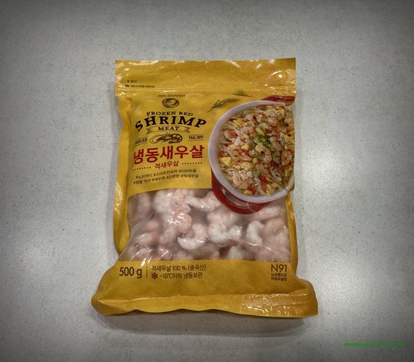 이마트 노브랜드 냉동 새우살(적새우살)(라면 부재료) 2023년 1~3월 포장