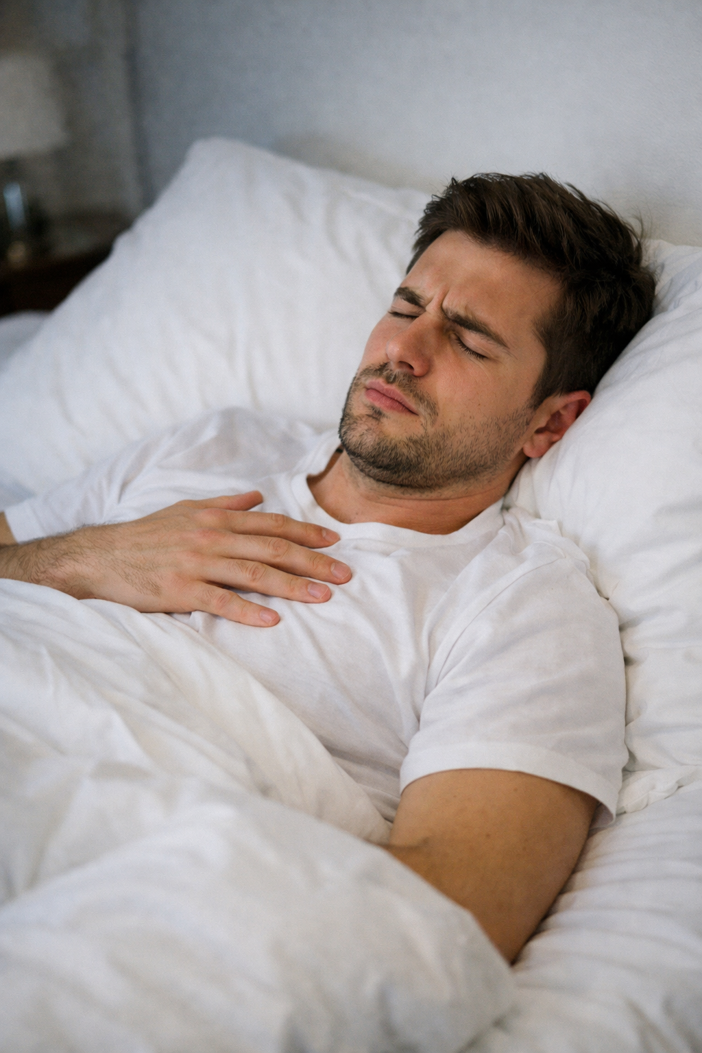 A man lying down