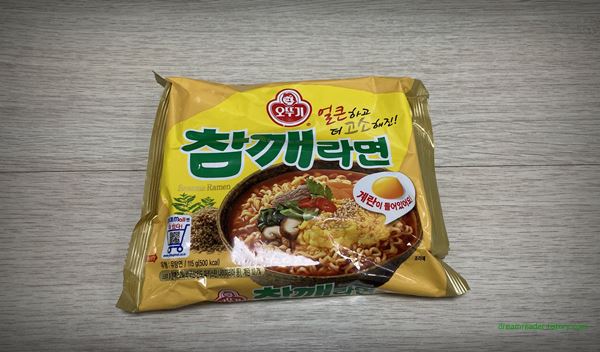 오뚜기 참깨라면 라면 2022년 7월 포장지