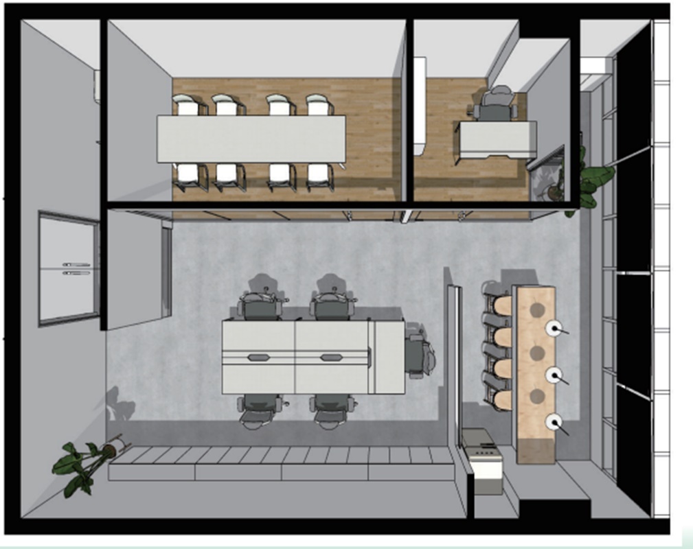 오피스리모델링3d디자인