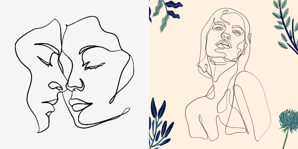 하나의 선으로 그린 작품들