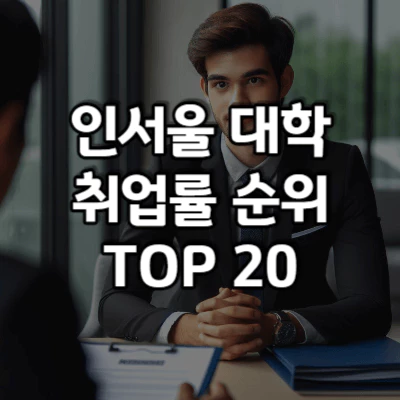 인서울 대학 취업률