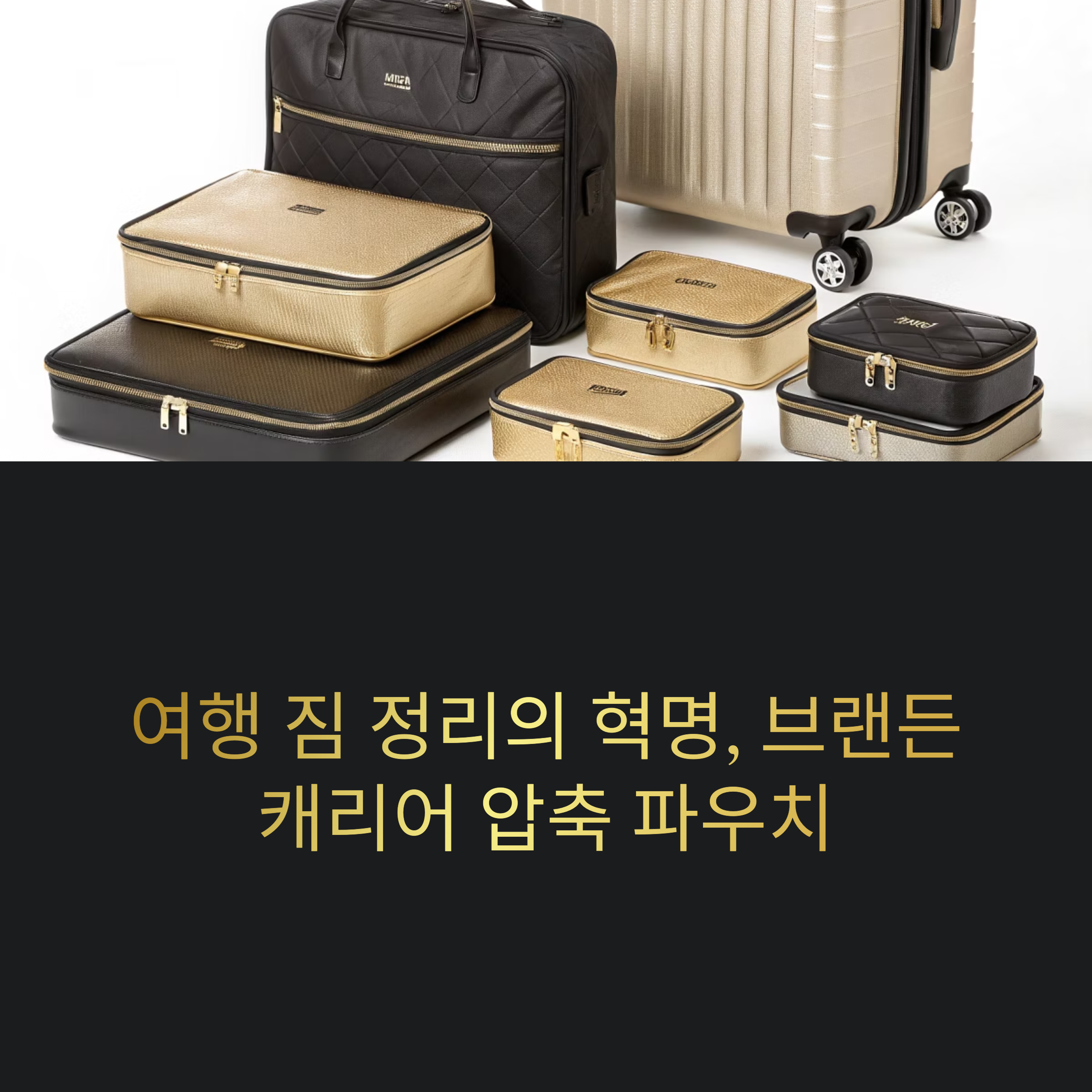 여행 짐 정리의 혁명, 브랜든 캐리어 압축 파우치