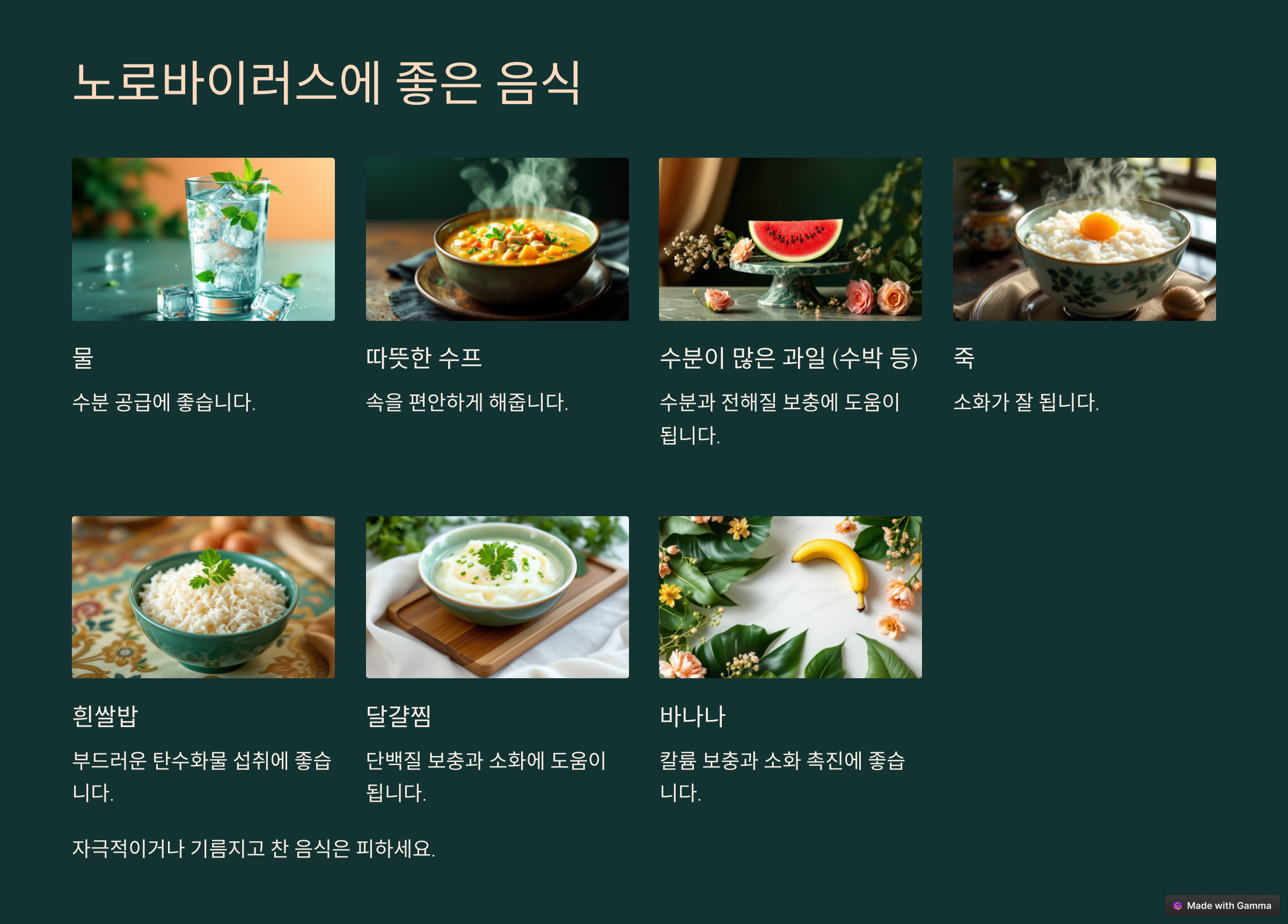 노로바이러스 증상