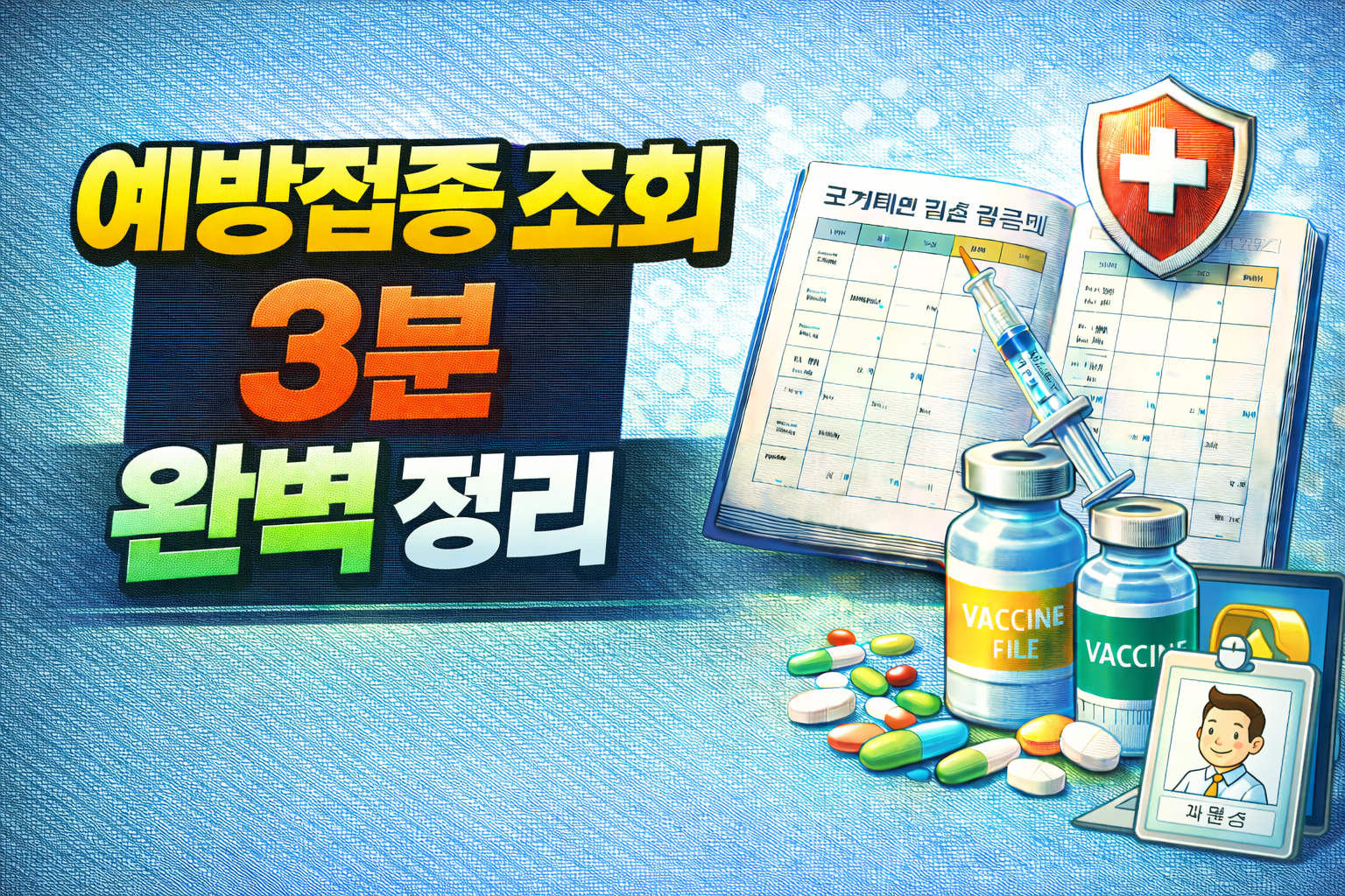 예방접종 조회 3분 완벽 정리