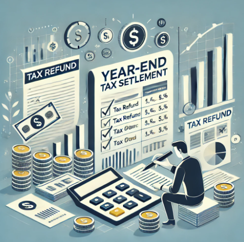연말정산이 연상되는 이미지
