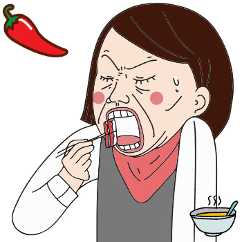 음식에 의한 홍조