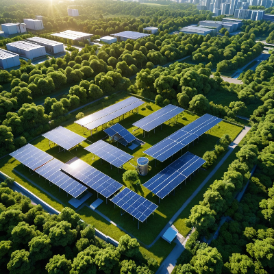 도심속에 태양광 발전