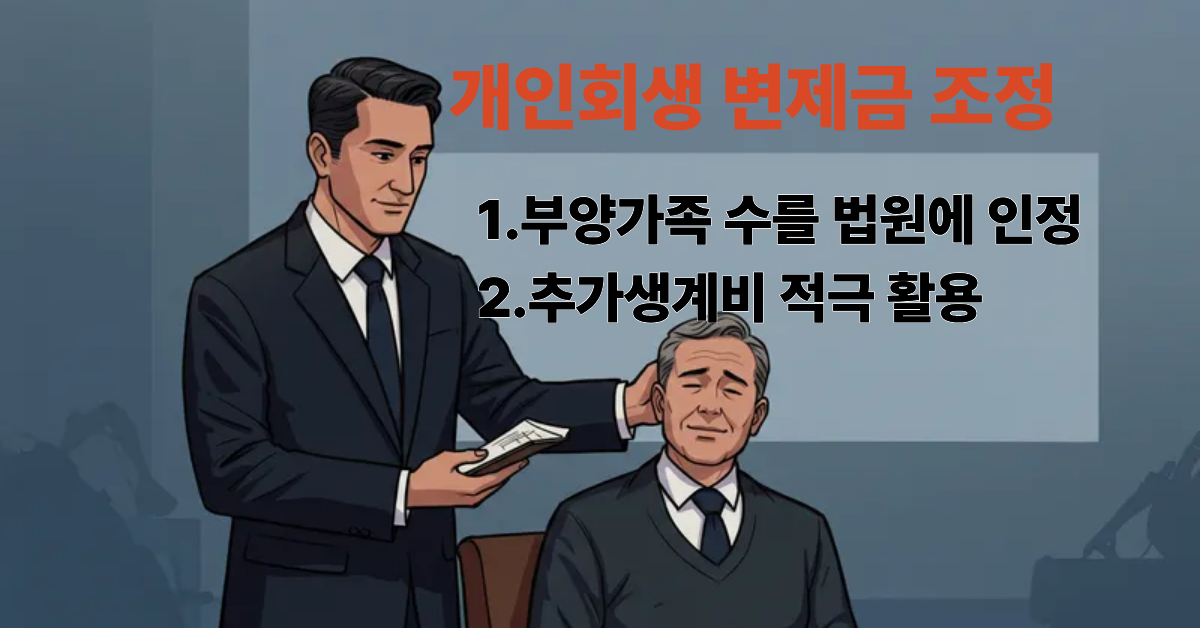 개인회생 변제금 조정 적극 활용 방법