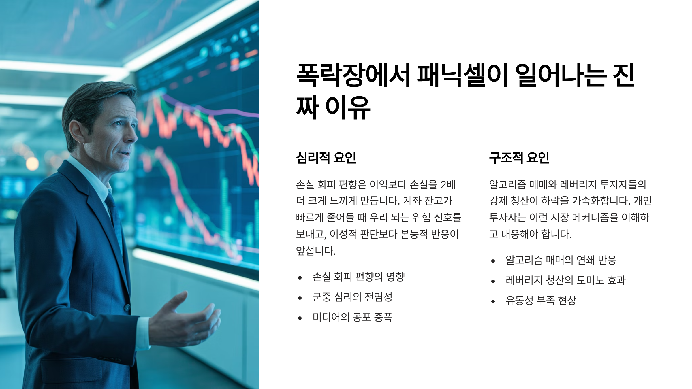 폭락장에서 패닉셀이 일어나는 진짜 이유