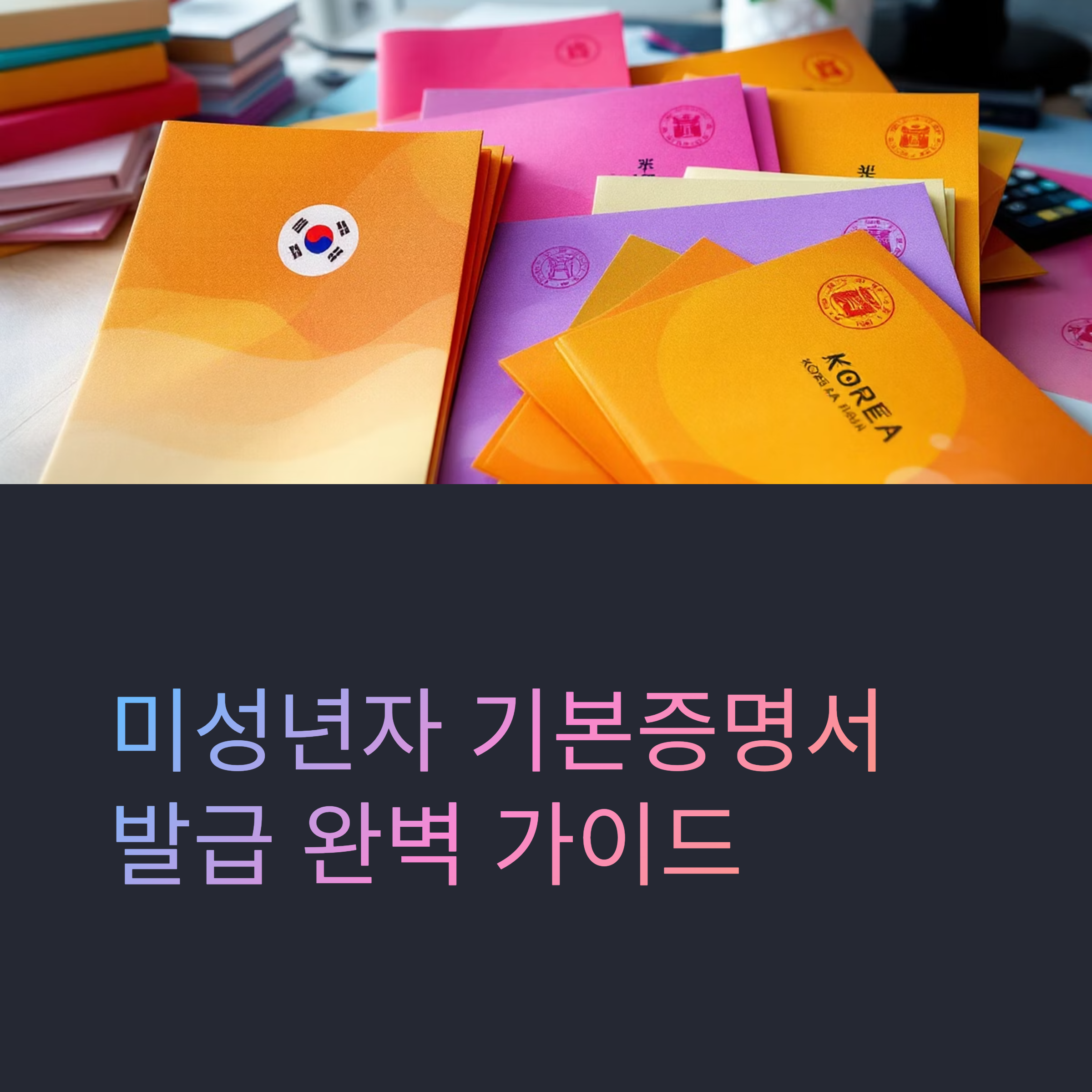 미성년자 기본증명서 발급 완벽 가이드: 인터넷, 무인발급기, 주민센터 방문