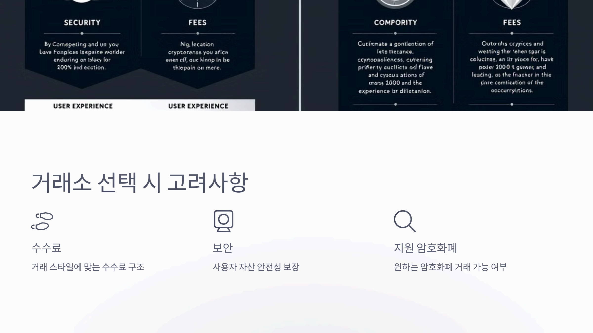 비트코인 거래소 선택 시 고려 사항