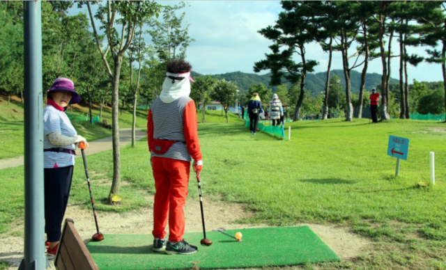 나리공원 파크골프장 티샷 지점