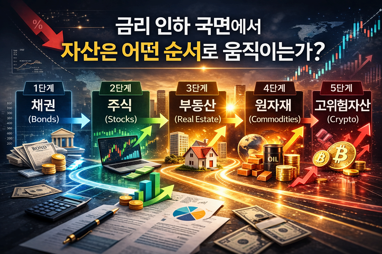 금리 인하 국면에서 자산은 어떤 순서로 움직이는가