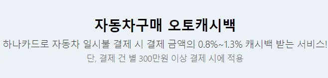 자동차 구매 오토캐시백