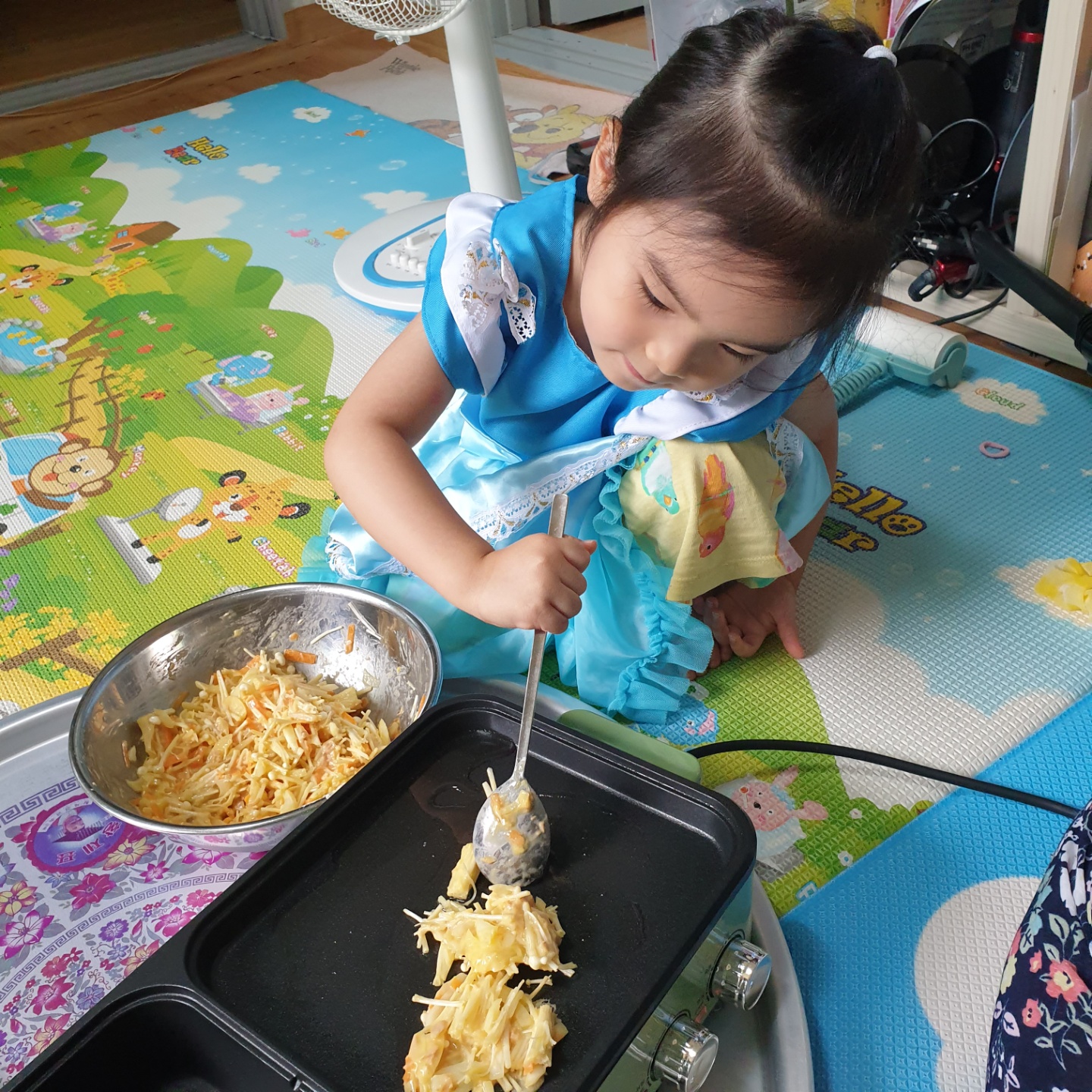 4살_팽이버섯참치전_만들기