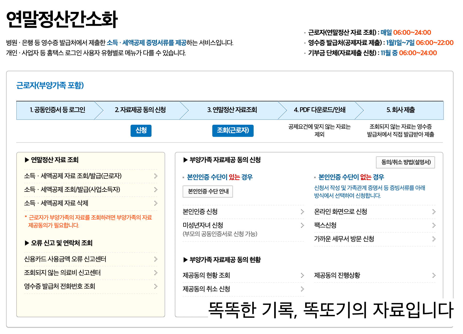 연말정산 간소화서비스
