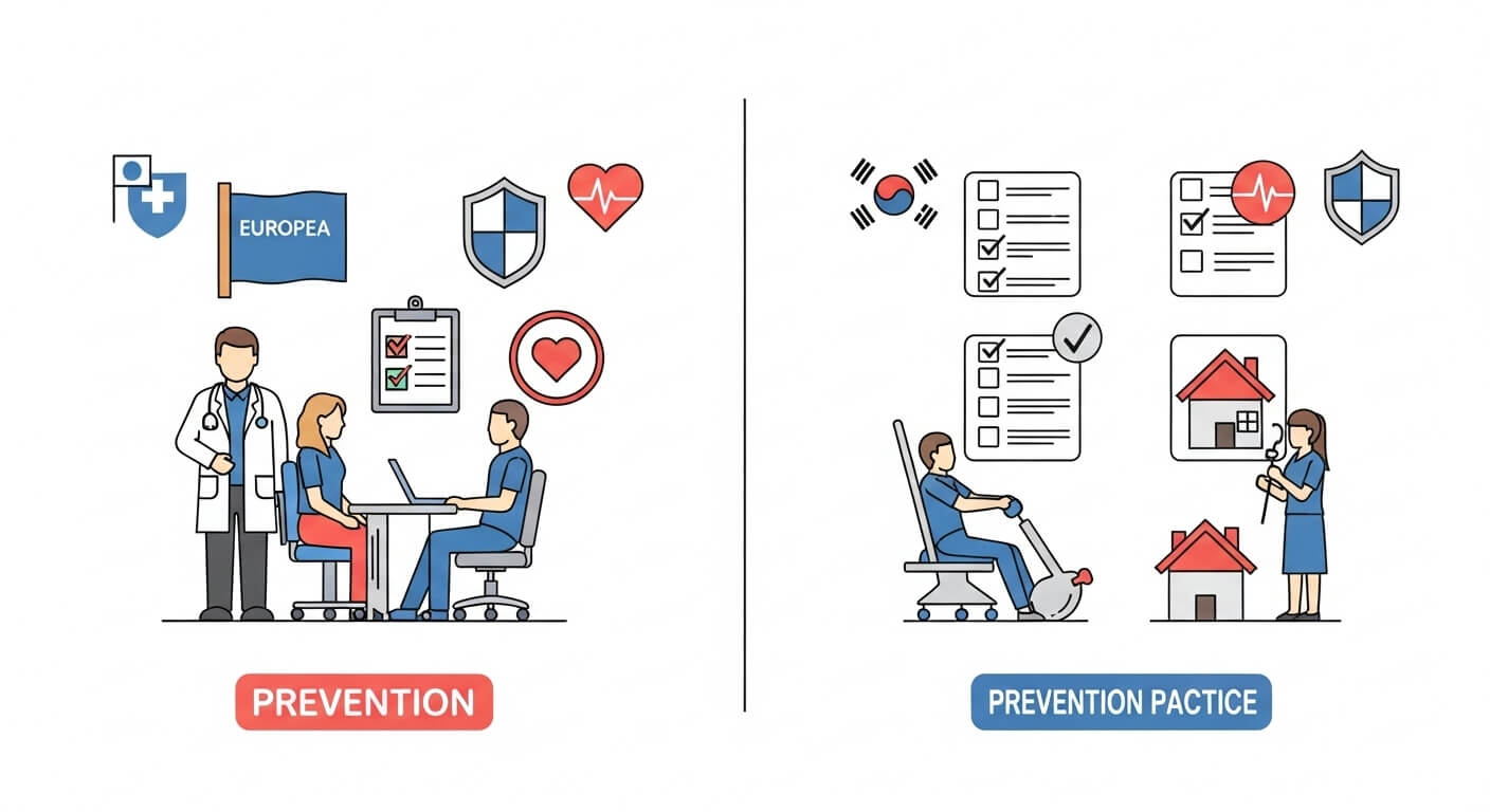 예방 정책과 국민 실천율의 차이