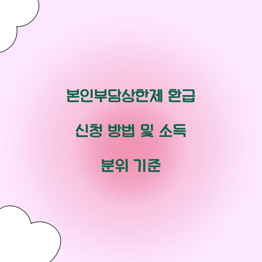 본인부담상한제 환급 신청