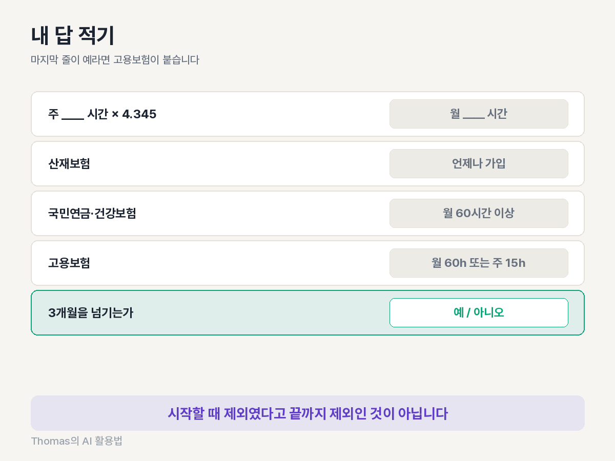 내 답을 적는 판정 빈칸