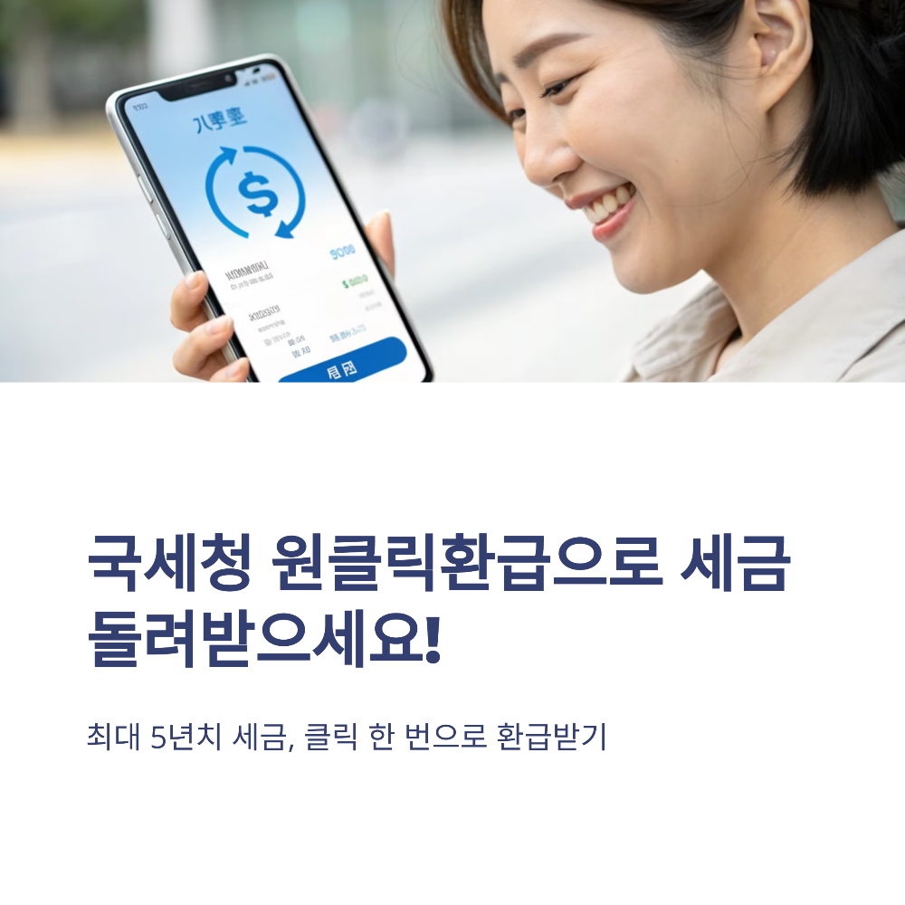 국세청 원클릭환급서비스로 자동 환급 받는 법