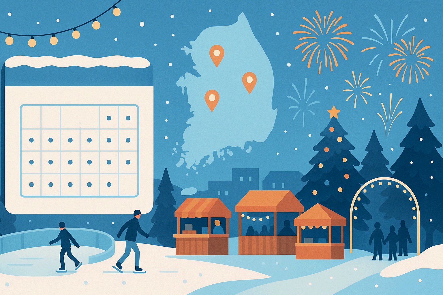 12월 축제 일정 2025 총정리｜라이트업&middot;크리스마스마켓&middot;겨울 체험