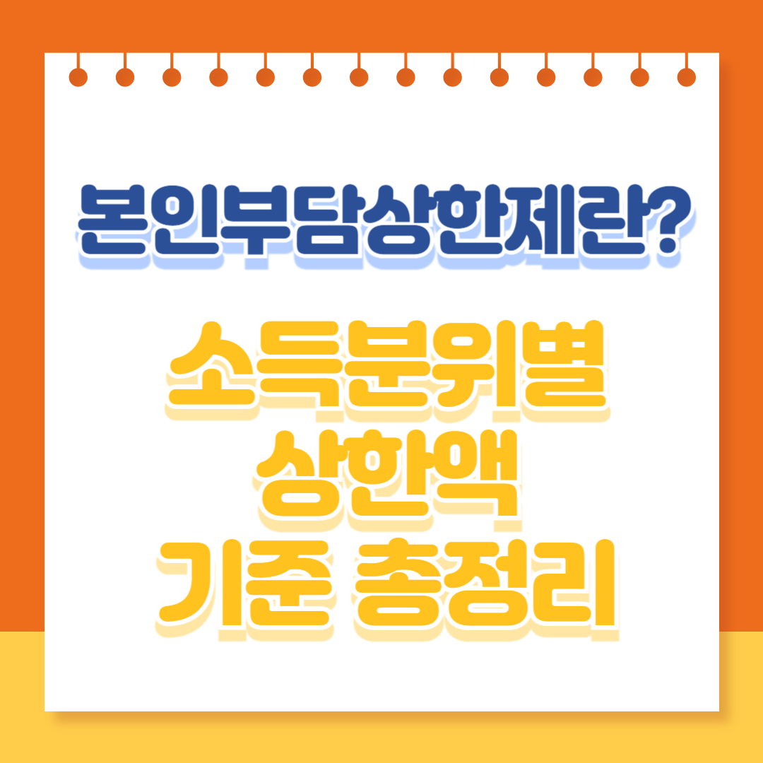 본인부담상한제란 무엇인가 소득분위별 상한액 기준 총정리