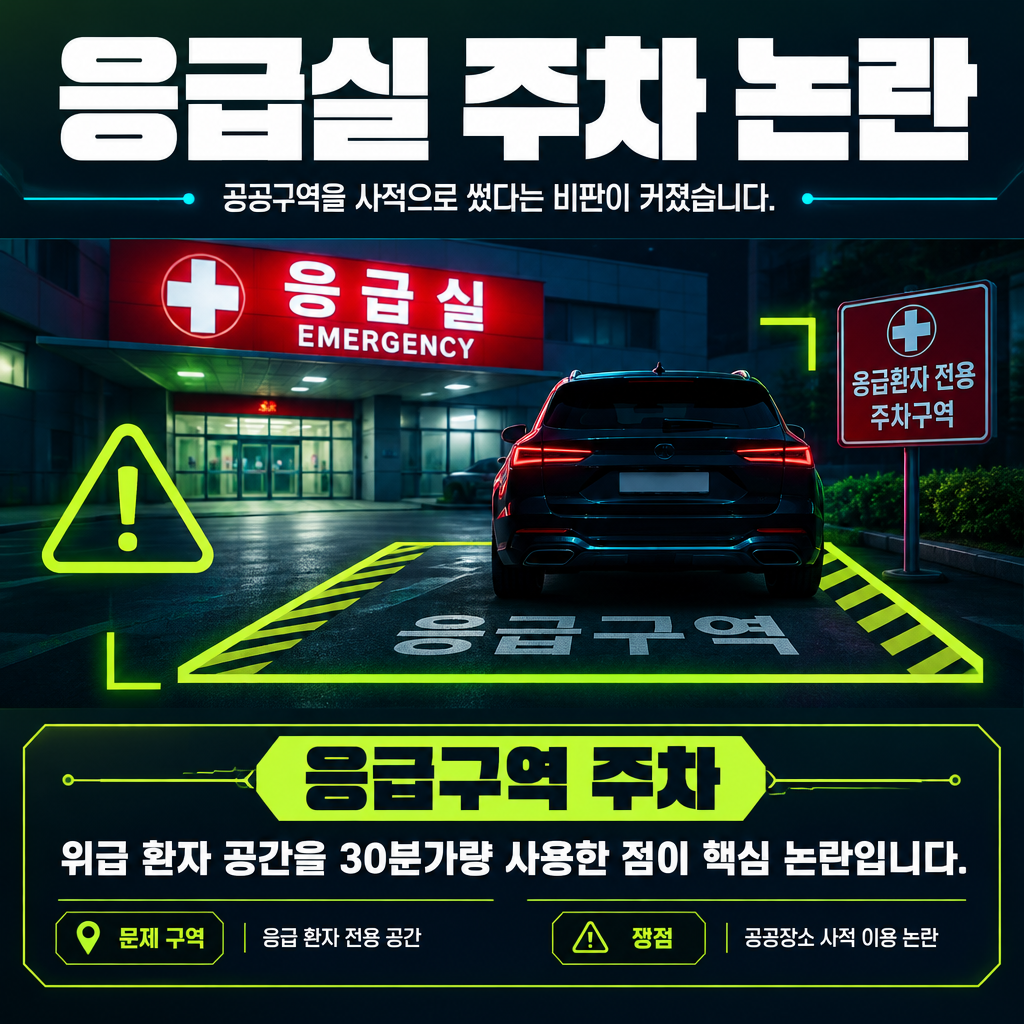 응급실 주차 논란