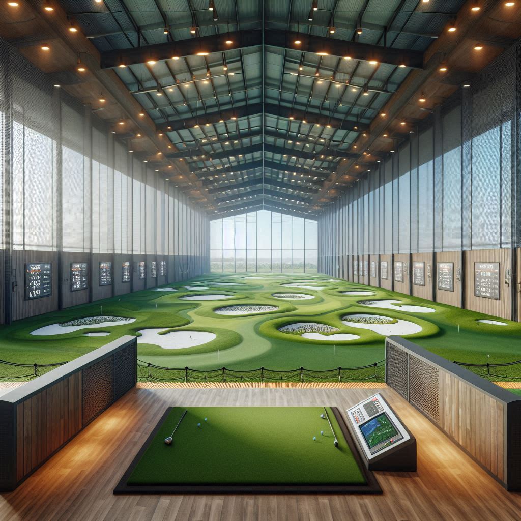 실내골프연습장 배경