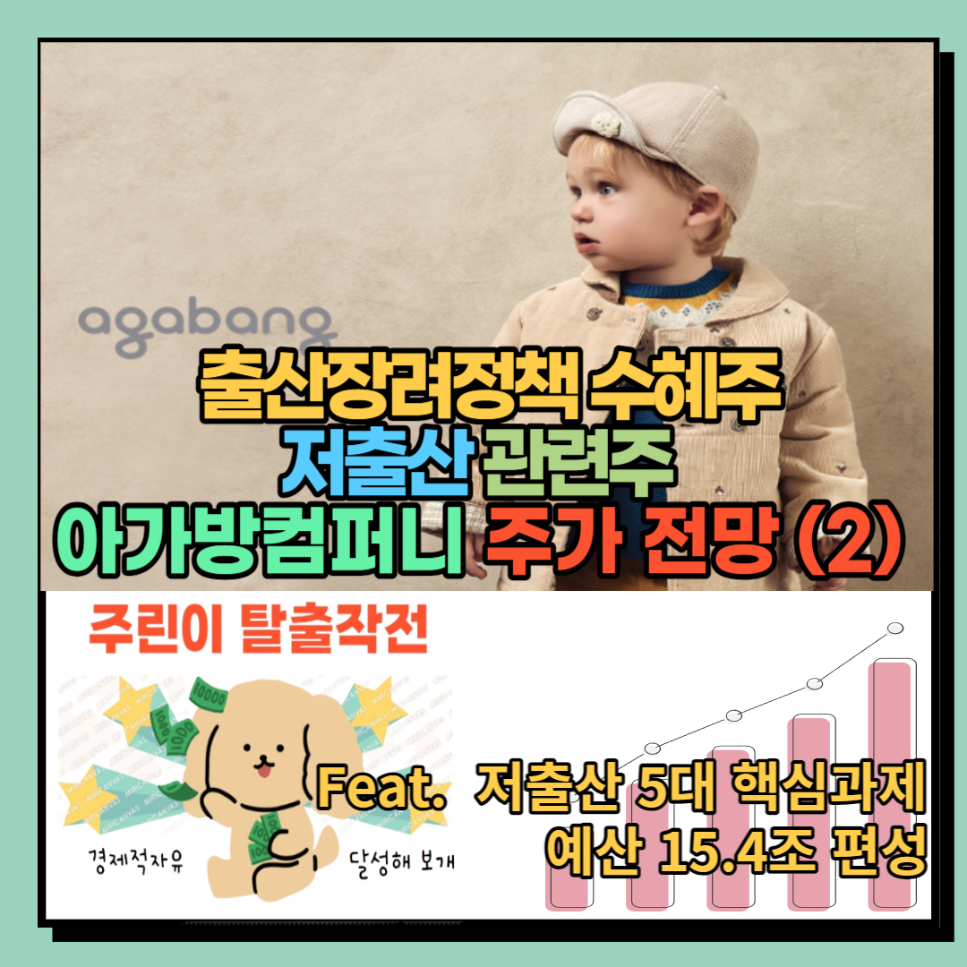 출산장려정책 수혜주, 아가방컴퍼니 주가 전망, 저출산 관련주