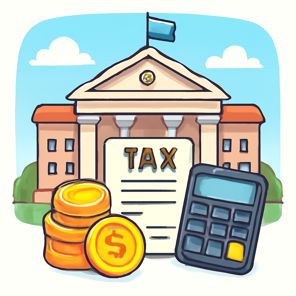 세금 관련 클립아트
