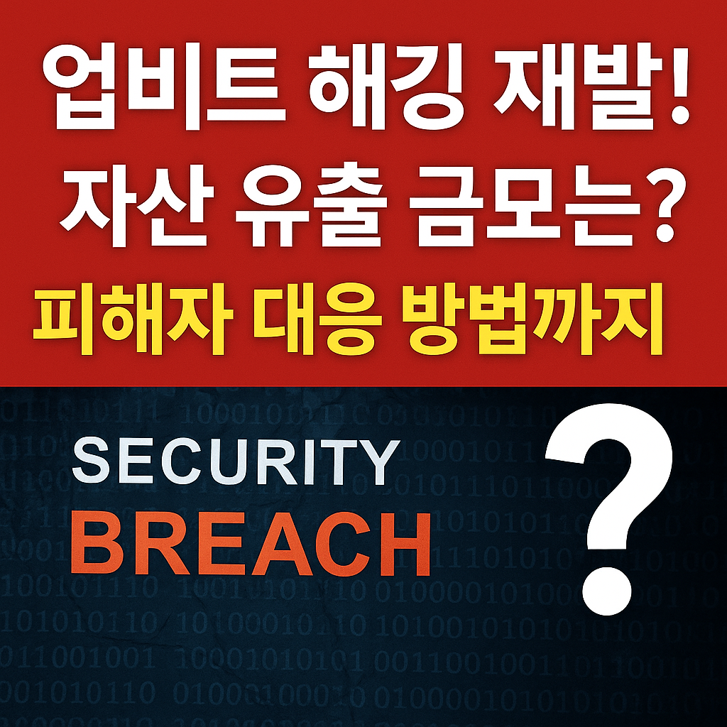 업비트 해킹 재발! 자산 유출 규모는? 피해자 대응 방법까지 공개