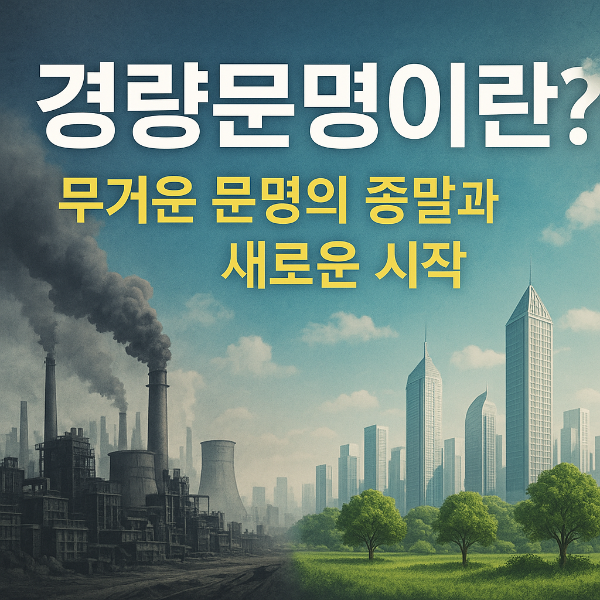 경량문명이란? 무거운 문명의 종말과 새로운 시작