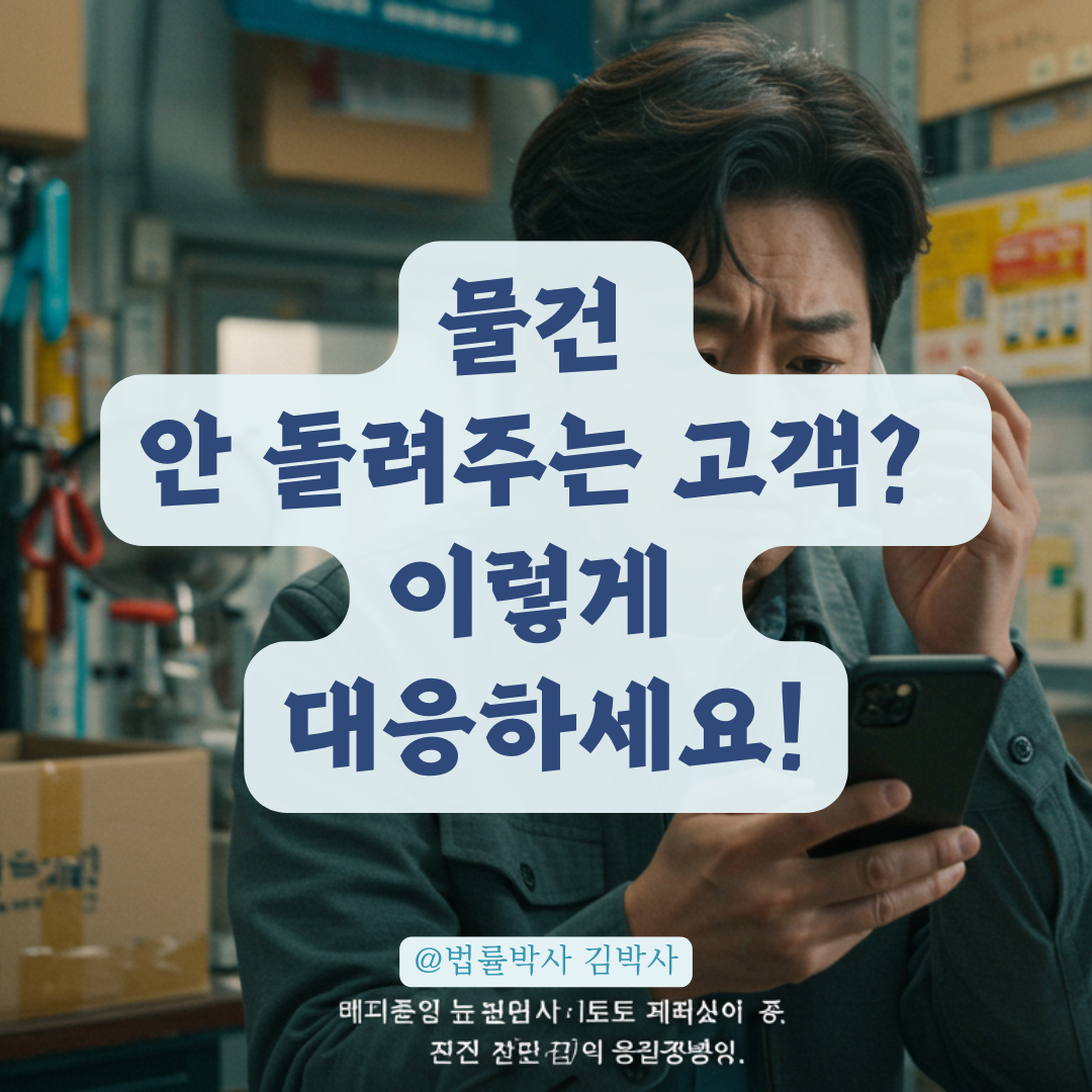 물품 미반납 고객, 경찰 수사 중이라도 자영업자가 직접 취할 수 있는 조치들.