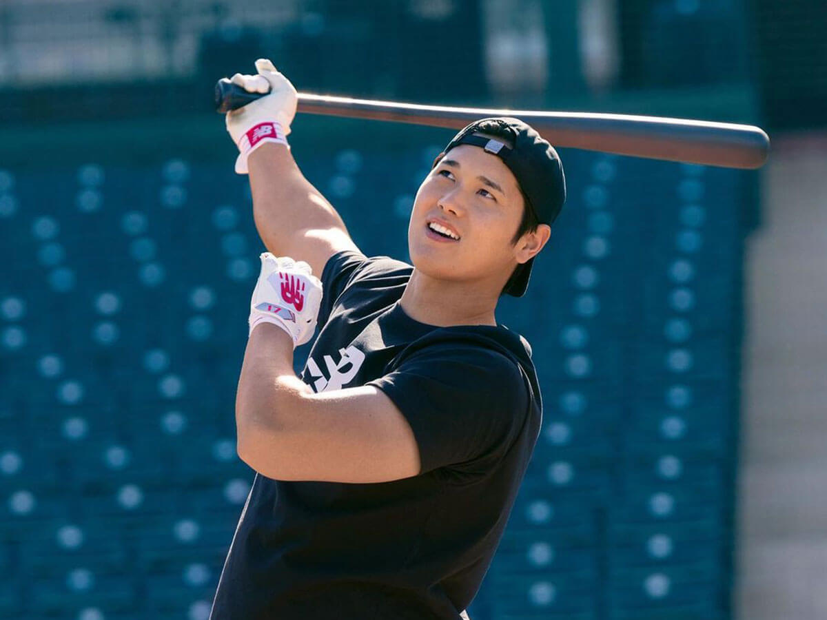 오타니 타자연습 사진