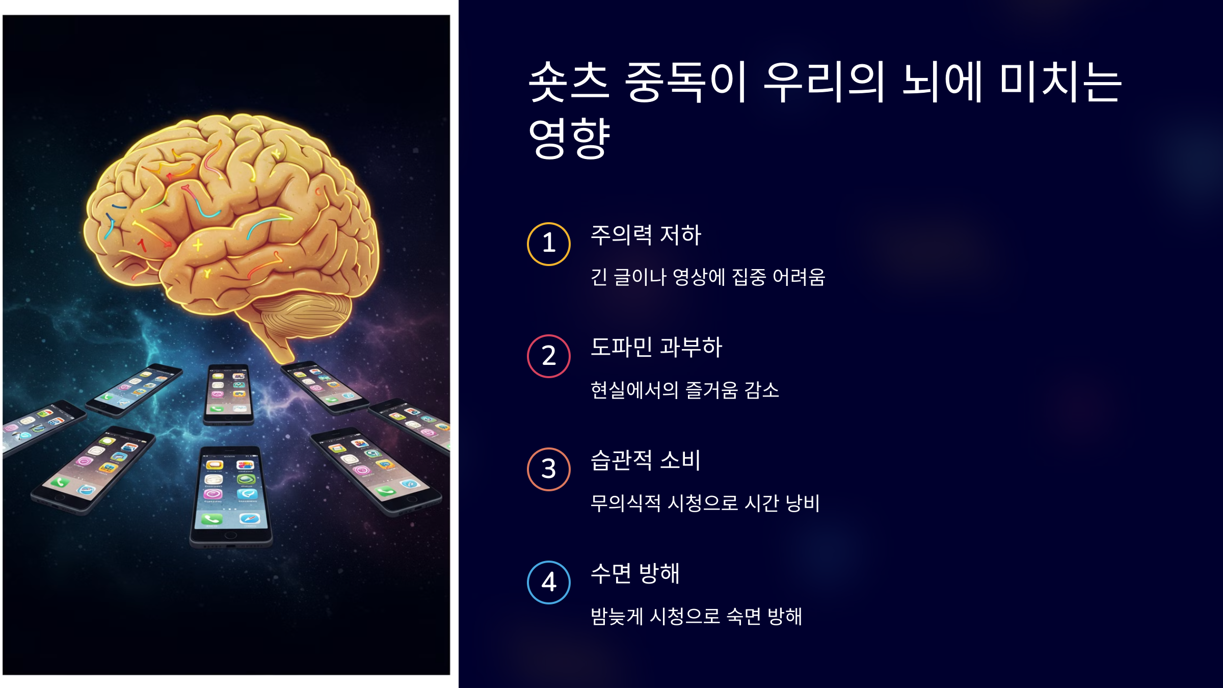 숏츠 중독이 우리의 뇌에 미치는 영향