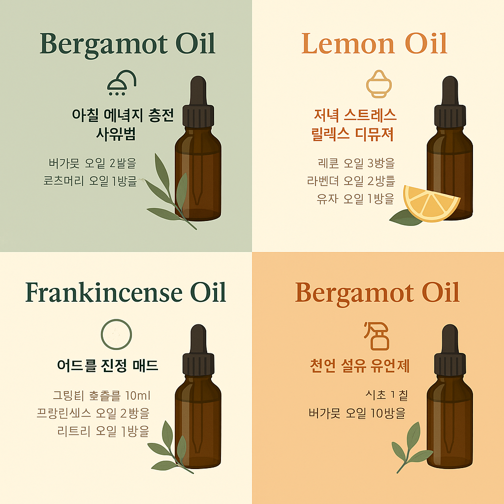 버가못 오일 아로마테라피 모음