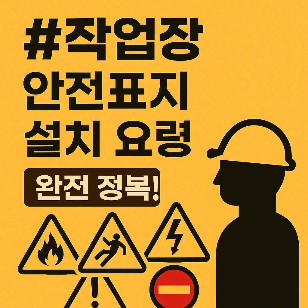 농업경제학 : 작업장 안전표지 설치 요령 완전 정복!